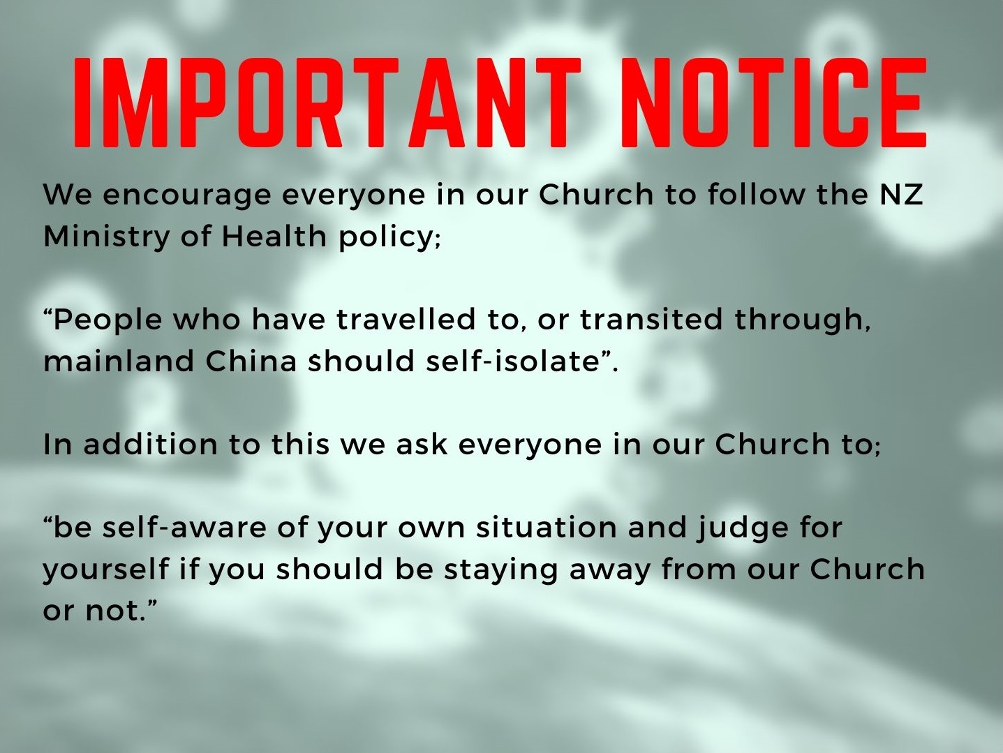 Important Notice Important Notice